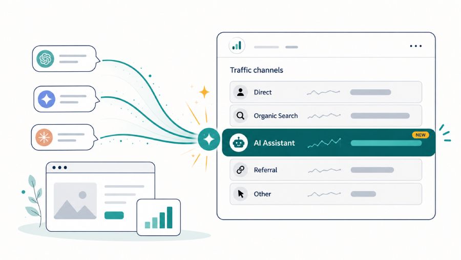 Google Analytics AI Assistant channel