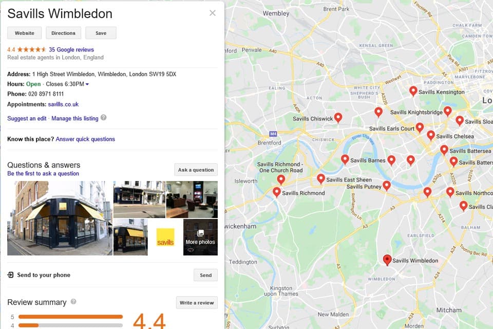 Google My Business profile