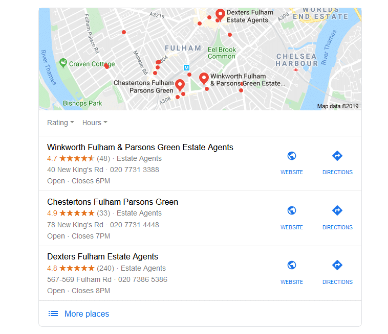 Google My Business for estate agents