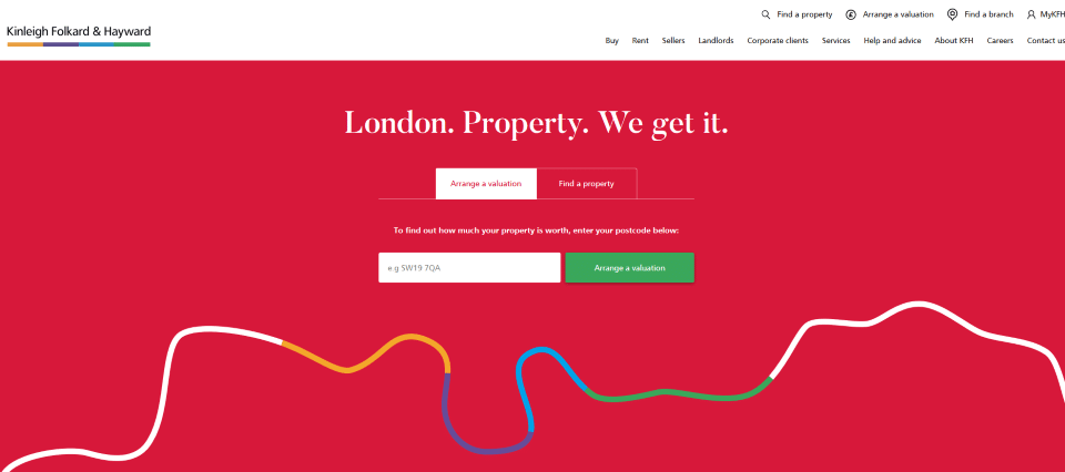 call to action example - KFH landing page