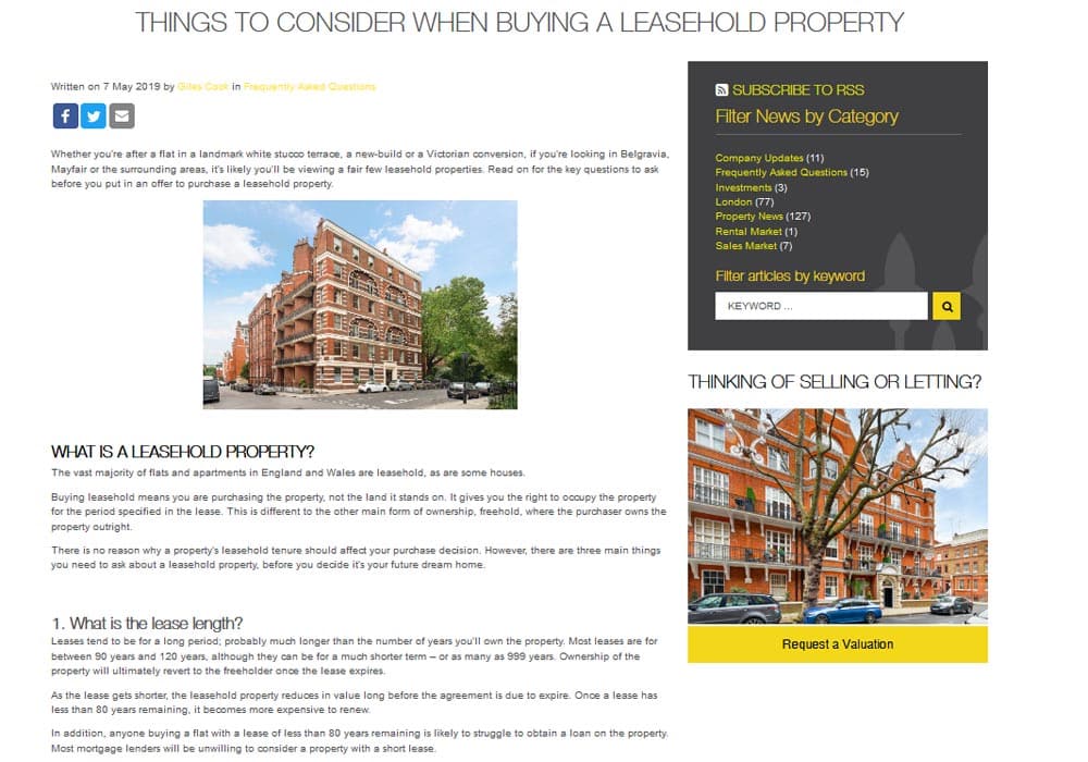 Real estate blog posts for buyers