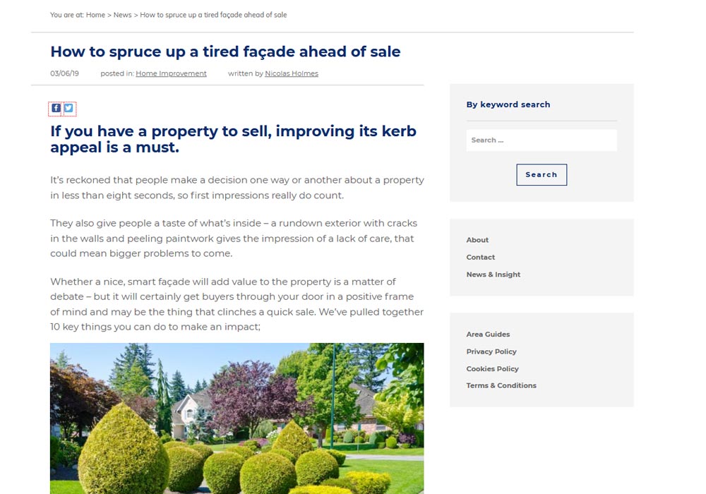 Real estate blog posts for sellers