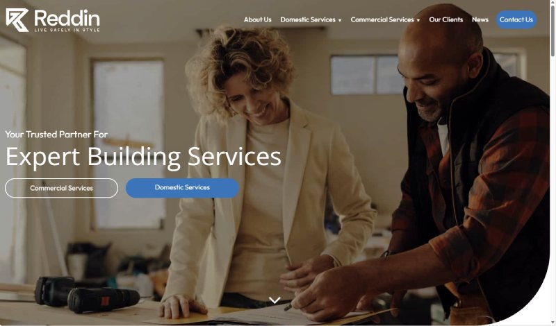 Reddin Construction website