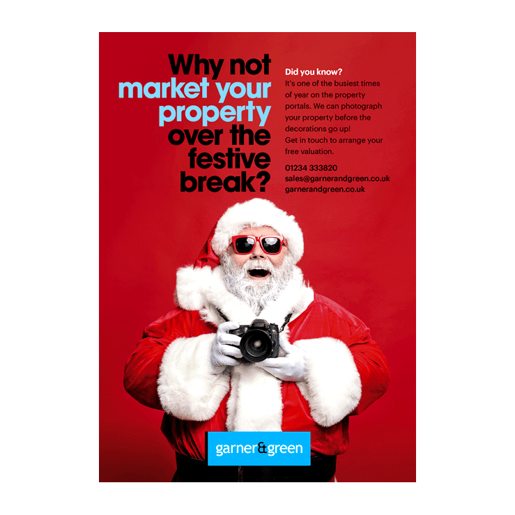 Seasonal leaflet design for estate agents