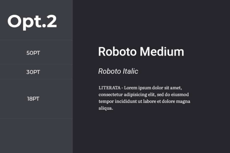 Use font weights for variety