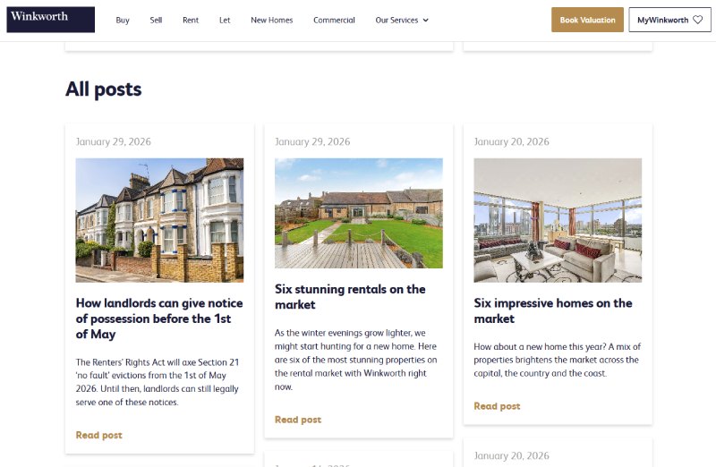 why have an estate agency blog?