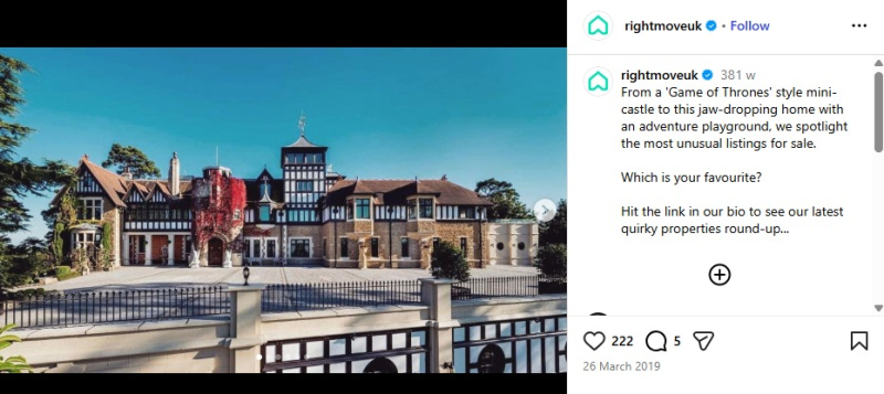 instagram rightmove