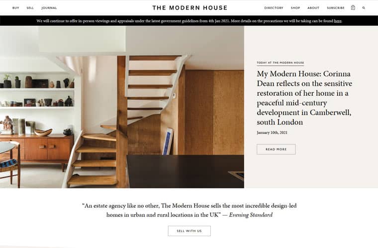 the modern house